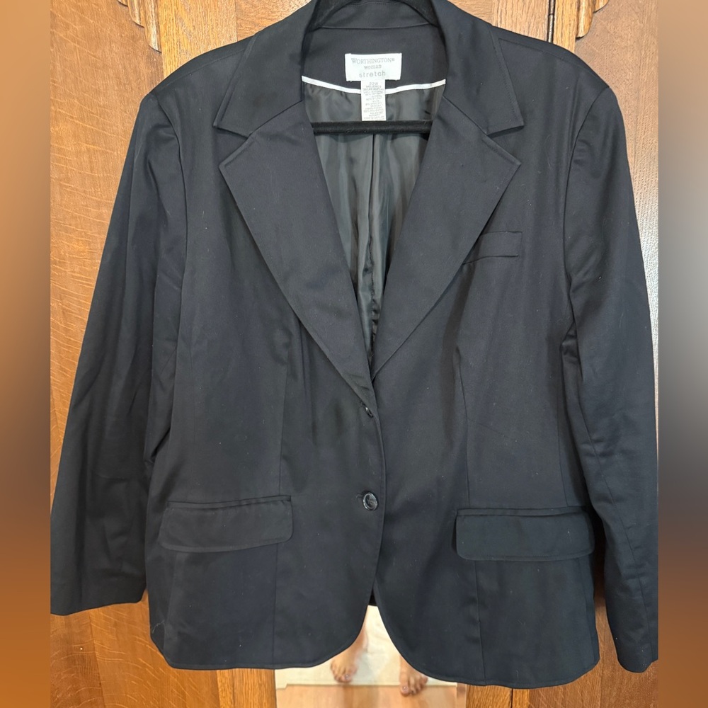Black Worthington Women's Blazer 22W